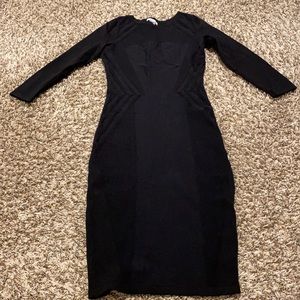 Long sleeve black knit dress❤️